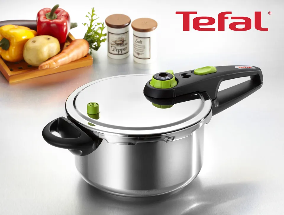 Tefal Eco Sensor 5 Security Stainless Steel Pressure Cooker 4.5L Dishwasher Safe Silver Lazada Singapore