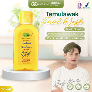 [BPOM] THE FACE Temulawak Facial Wash with Glutathione 125ml - Sabun Cuci Muka Membantu Melembapkan dan Mencerahkan Wajah