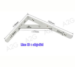 เหล็กฉาก ราคาต่อ 1คู่ สแตนเลสฉาก ฉากติดผนังรับชั้น ฉากเหล็กรับชั้น ขาตั้งสแตนเลส ฉากชั้นวางของ แถมฟรีน็อตและพุก