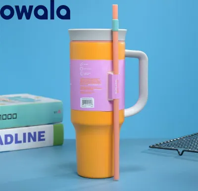 Owala FreeSip 40oz Matte Solid Color Minimalist Big Tumbler With Handle Vacuum Insulated Odorless Water Cup For All Day Hydration