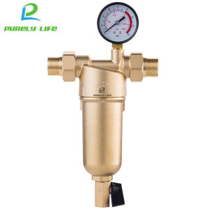 Hot Water siphon backwash Prefilter Purifier system 40micron stainless steel mesh copper Cover whole house Pre-filter