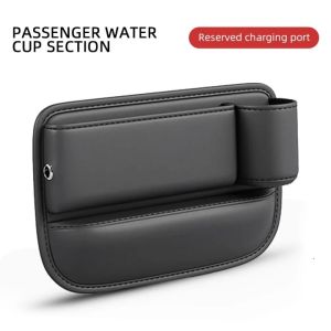 Automotive Seat Pu Leather Storage Box Seat Crevice Storage Box with Seat Crevice Storage Box