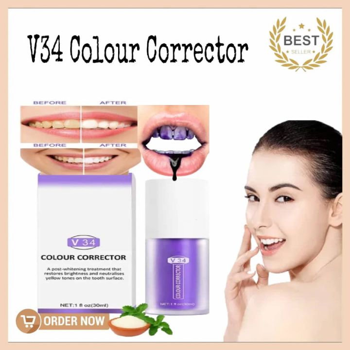 BEST SELLING! EELHOE V34 Purple Colour Corrector Tone Brightening