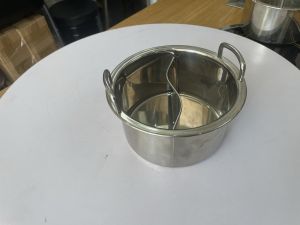Nồi inox 1 người dùng nồi lẩu mini 1 người nồi inox 1 ngăn nồi inox 2 ngăn