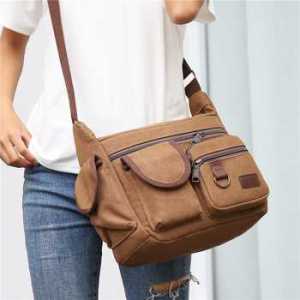 Dxyizu Tas Selempang Messenger Bag Bahan Canvas - 1008