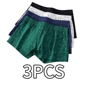 4 Pcs Men’s Striped Underwear Cotton Boxer Briefs Breathable Stretchy & Comfortable Casual Trunks