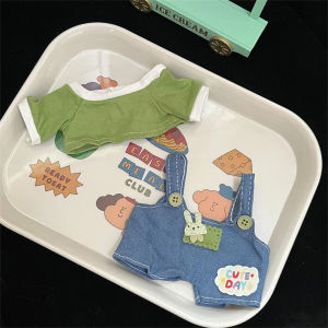 (Super Fan) For Baby Three V3/20CM Cotton Doll Plush Doll Replacement Outfit Pretty Dress Lolita overalls set cute and fresh princess dress style Clothing Gift