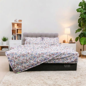 Bộ ga TATANA - 4 món - Vải Cotton Đũi 100% Tự Nhiên-Mềm mại hút ẩm nhanh.