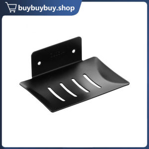 304 Stainless Steel Soap Drain Dish Black Free Shelf Wall Mounted Soap Rack Soap Storage Shelves