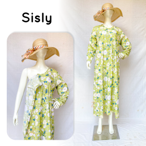 Gamis Dress Terusan Hamil Infus Lahiran Busui Menyusui Katun Zafirah Dailywear