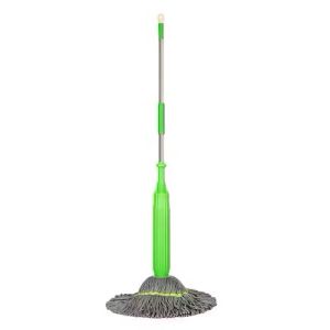 Self Twisting Rotating Mop Dehydration Bamboo Fiber Twisting Water Mop Household Deep Cleaning Mop Lantai 自拧旋转拖把