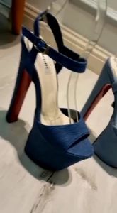 Denim High heels
