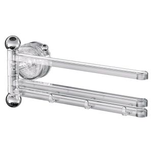 OUTOPEN Nhiều cực Giá treo khăn có giác hút Gắn tường Xoay 180 ° Giá treo khăn phòng tắm Thời trang Không cần đục lỗ Thanh treo khăn nhà vệ sinh Cho nhà bếp