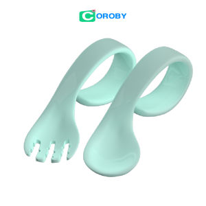 Thìa tập xúc cho bé tập ăn MISUTA bộ thìa dĩa cho bé ăn dặm