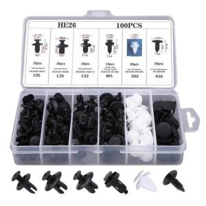 100 Pcs Baut Rivet Mobil/Universal Klip Bumper Baut Body Plastik Clip Kancing Motor Serbaguna set