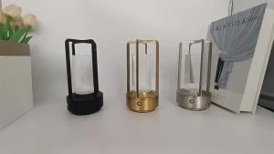 Outdoor Cross Table Lamp Remote Control LED Vintage Bar Clear Bar Camping USB Rechargeable Touch Ambient Light Hot