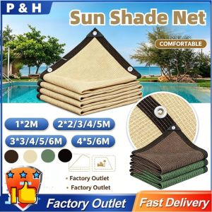 Sun Shade Net Shading Cloth Pergola Awning UV Protection HDPE Mesh Breathable Privacy Screen Balcony Patio Garden Patio Cover Thickened