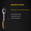 Deli Ratchet Wrench/Kunci Ratchet 45 Gerigi 1/4 1/3 1/2  inch Chrome 50BV30 DL2323 DL2X21/Alat Perkakas. 