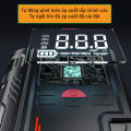Bộ Kích Bình Bơm Lốp Ô Tô 12.000mAh T700 Pro, Bơm Lốp Siêu Tốc, Kẹp Bình Chống Ngược Cực. 