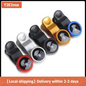 【Local shipping】 3in1 điện thoại ống kính chung máy ảnh cho điện thoại thông minh góc rộng Fisheye ống kính và clip Macro Máy Ảnh Bộ cho phổ điện thoại di động