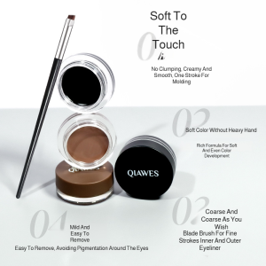 Waterproof and Sweatproof Eyeliner Gel for Daily Makeup Long-lasting and Smudge-proof Suitable for All Skin Types Ideal for Students and Outdoor Activities