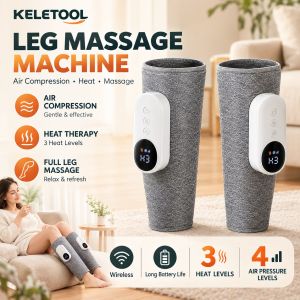 Calf Massager Wireless Leg Electric Pneumatic Leg Massage Heating Air Compression Leg Vibration Pain Relief Foot Massager Blood Circulation Relieve