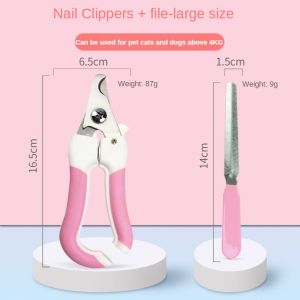 Pet Dog Cat Nail Cutter Pet Grooming Tool With Nail File Stainless Pet Nail Clipper For Cats and Dogs
