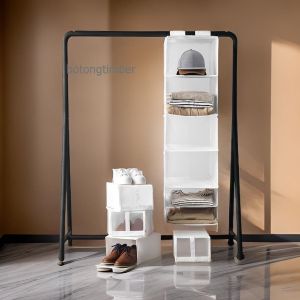 IKEA SKUBB STUK ชั้นแขวนเอนกประสงค์ เพิ่มพื้นที่ใช้สอย ตู้เสื้อผ้า 35x45x125 cm สีดำ ขาว เขียว