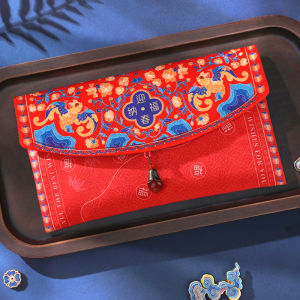 CNY Silk Embroidery Pouch / Silk Red Packet/ Cloth Ang Bao / New Notes Pouch (SG Ready Stocks)