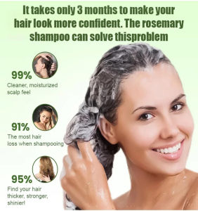 Rosemary Shampoo For Oily Scalp Gentle Cleansing Plant-based Refreshing Shampoo/Anti-Grease Care/Natural Hair Wash/Men And Women Daily Use