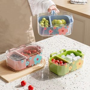 BEBA Double-Layered Fruit Storage Box Thickened Space-Saving Fruit Plate Practical Stackable Nut Snack Box Living Room