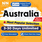 Australia eSIM Ultra 3-30Days Daily500MB-6GB Unlimited Data | Instant 24h Email Delivery | High Speed Travel Data AU SIM Card