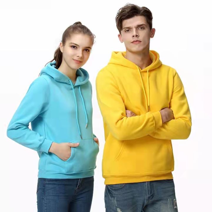 UNISEX Plain Hoodie Sweatshirt With Pocket 100 Cotton Jacket 1983 Lazada PH