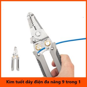 Kìm tuốt dây điện đa năng thế hệ mới tích hợp 9 tính năng trong 1 sản phẩm - Kìm điện đa năng kiềm tuốt dây đa năng