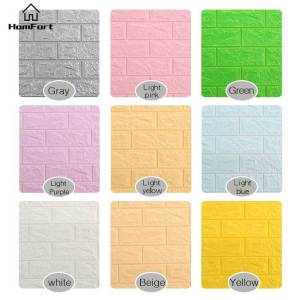 Wallpaper HomFort High Quality 3D Living Room Wall Brick Pattern Wallpaper Stickie Dormitory Bedroom Retro Wallpaper