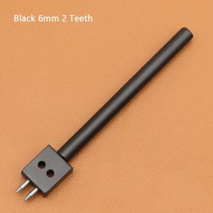 VIVIDI 1Pcs 4/5/6/8mm Dụng cụ đục lỗ da Sách hướng dẫn 2/4/6 Răng Bộ khuôn đột tròn  Khoan tạo khoảng cách giữa các lỗ Dụng cụ đục lỗ