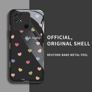 สำหรับ Xiaomi Redmi 10C เคสศัพท์ป้องกันการตกที่มีหัวใจเล็กๆ มากมาย สไตล์ทันสมัย