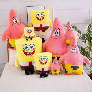 Cute Spongebob Plush Toy Big Size Doll Cartoon Patrick Star Stuffed Toys Childrens Birthday Gifts For Boys squarepants Soft Plush Toy For Girlfriend