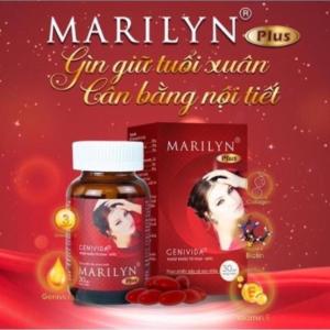 Viên Uống Marilyn Plus – Cân Bằng Nội Tiết Giảm Bốc Hỏa Khô Hạn – Genivida® Nhập Đức – Hộp 30 Viên