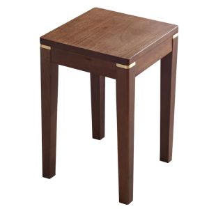 LZD  Spot Solid Wood Stool Household Living Room Dining Chair Shoe Changing Stool Simple Stackable Stool Walnut Square Stool