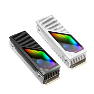 Argb M.2 tản nhiệt ssds tản nhiệt với thermals pad nhôm 2280 M.2 5V 3pin địa chỉ argb Sync NVMe tản nhiệt cho M.2
