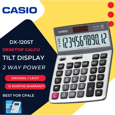CASIO DX120ST DESKTOP CALCULATOR ORIGINAL WITH 1 YEAR WARRANTY **
