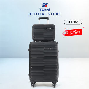 TZJM Suitcase Expandable Luggage with 20/24/28)+14 Inches Lightweight Suitcase Travel Hand Luggage PP Material Travel Bag for Women Luggage Sale 20 to 30kls Malita Travel Bag buy 1 take 1 luggage bag Free gift 14in Suitcase luggage for travel 行李箱套装