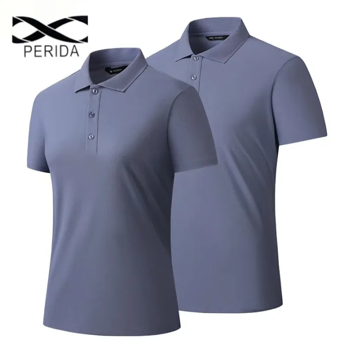 Perida PERIDA 8520 ICE SILK POLO SHIRTS MAN CASUAL OFFICE WEARING | Lazada PH