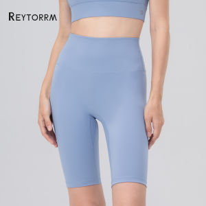 Reytorrm LYCRA® 1/2Legging Celana Pendek Olahraga Wanita Yoga Pants High Waist Running Sport (DK006)