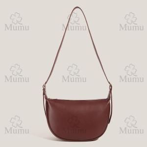 Mumu M235 High Quality Casual Leather Women Dumpling Bag Crescent Moon Bags For Woman