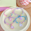 Santio Cute Handmade Beaded Cinnamoroll Hello Kitty Multi Color Adjustable Jewelry Bracelet Suitable for Men and Women. 