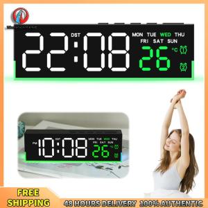 Winnereco LED Alarm Clock USB Charging Port Desk Clock Large Display Modern Electronic Clock for Bedroom Home Living Room Office