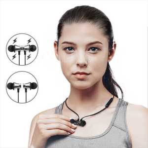 Headset Bluetooth Olahraga Wireless Nirkabel Neck Mounted Tahan Air Gaming Musik Sports Running