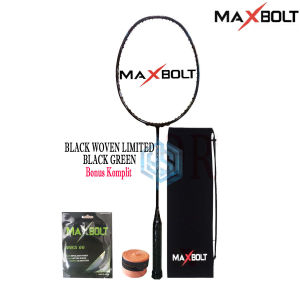 Raket Badminton Maxbolt Black Woven Limited Edition 35Lbs